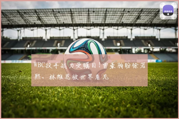 WBC投手战力受瞩目!曾豪驹盼徐若熙、林维恩被世界看见